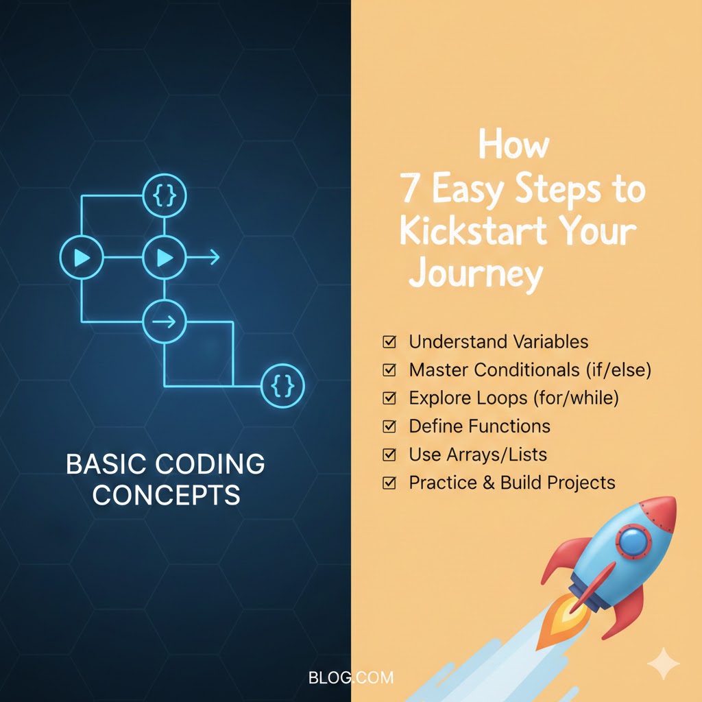 basic coding concepts How 7 Easy Steps to Kickstart Your Journey