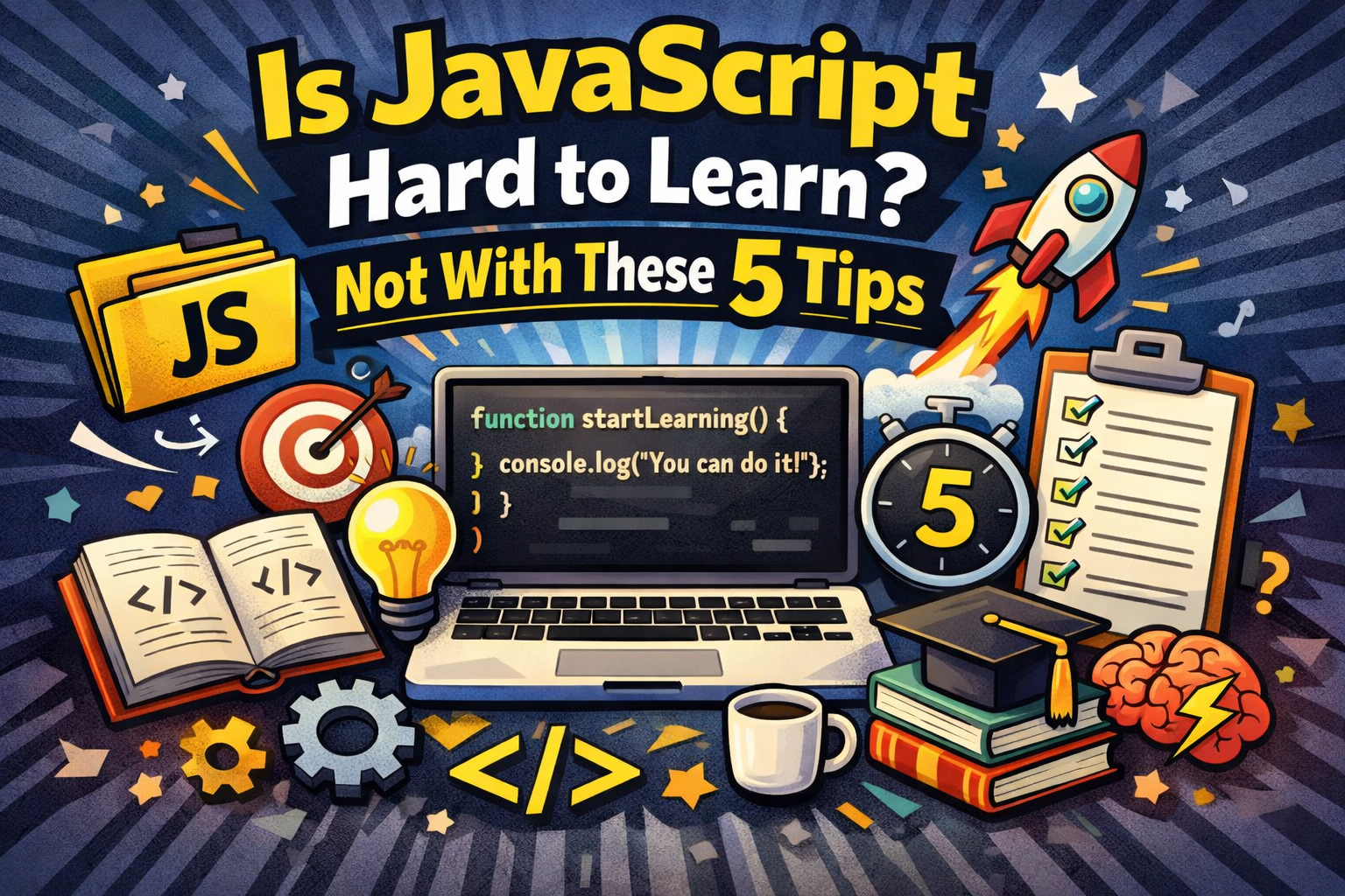 Is javascript hard to learn? Not With These 5 Tips