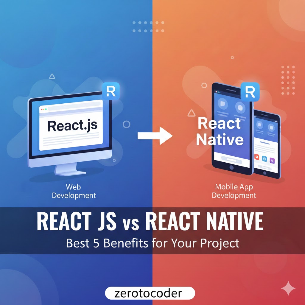 react js vs react native: Best 5 Benefits for Your Project